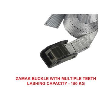 Lashing Strap with Metal Buckle, Grey 5m 150kg (Single)