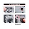 5400E Portable Shackled Combination Key Lock Box (Up To 3 Keys)