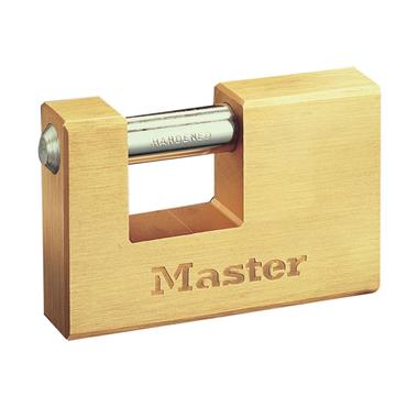 Rectangular 76mm Solid Brass Body Shutter Padlock