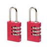 Aluminium  3-Digit Combination 20mm Padlock Colour x 2
