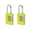 Aluminium  3-Digit Combination 20mm Padlock Colour x 2
