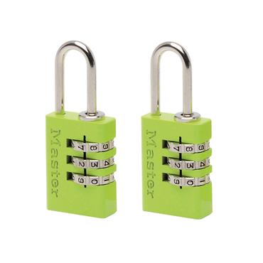 Aluminium  3-Digit Combination 20mm Padlock Colour x 2