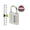Aluminium 40mm 4-Digit Combination Padlock