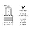 Excellâ„¢ Weather Tough 51mm Padlock 5-Pin - 51mm Shackle