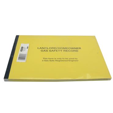 532P Gas SafeÂ® Landlords Gas Safety Record Pad of 50