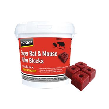 Super Rat & Mouse Killer Wax Blocks