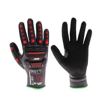 Nitrile Palm Impact Cut D Gloves - M (Size 8)