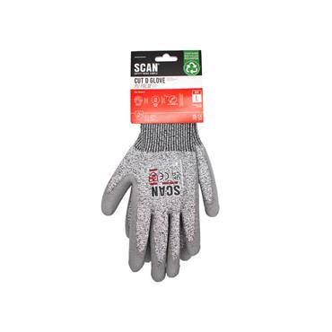 PU Palm Cut D Gloves - L (Size 9)