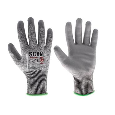 PU Palm Cut D Gloves - L (Size 9)