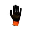 Hi-Vis Orange Foam Latex Coated Gloves - M (Size 8)