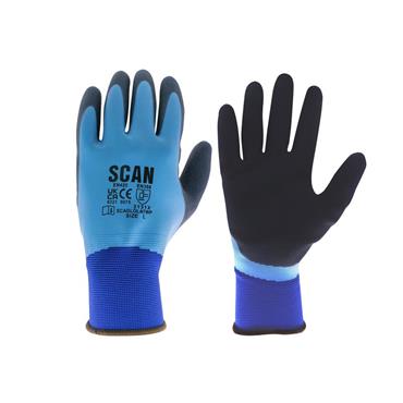 Waterproof Latex Gloves - L (Size 9)