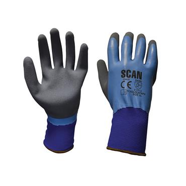 Waterproof Latex Gloves - L (Size 9)