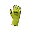 Hi-Vis Yellow Foam Latex Coated Gloves - M (Size 8)