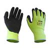 Hi-Vis Yellow Foam Latex Coated Gloves - M (Size 8)