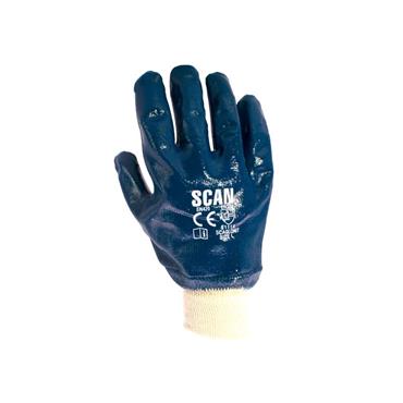 Nitrile Knitwrist Heavy-Duty Gloves
