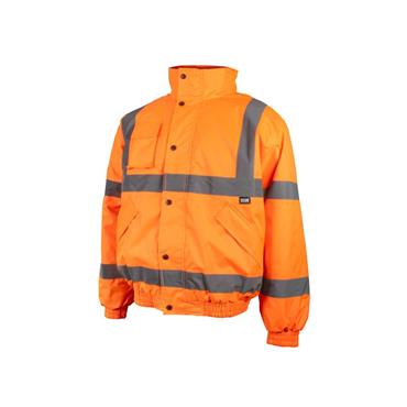 Hi-Vis Bomber Jacket Orange - L (44in)