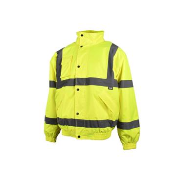 Hi-Vis Yellow Bomber Jacket - L (44in)