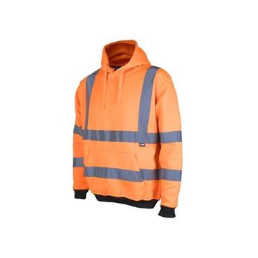 Hi-Vis Hoodie Orange - M