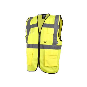 Hi-Vis Utility Yellow Waistcoat - L (44in)