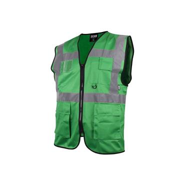 Hi-Vis Utility Green Waistcoat - XL (46in)