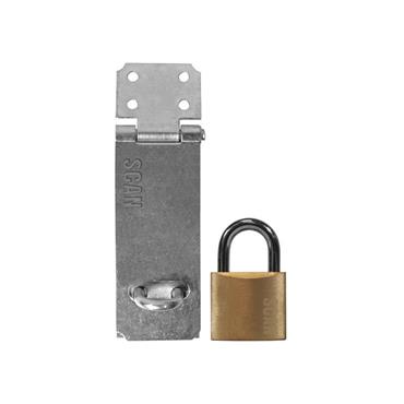 Hasp and Staple 117mm + 40mm Padlock