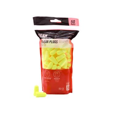 Foam Ear Plugs - 50 Pairs