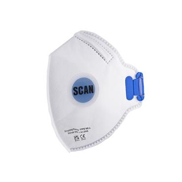 Fold Flat Disposable Mask Valved FP2 Protection (Pack 10)