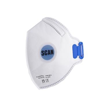 Fold Flat Disposable Mask Valved FP2 Protection (Pack 3)