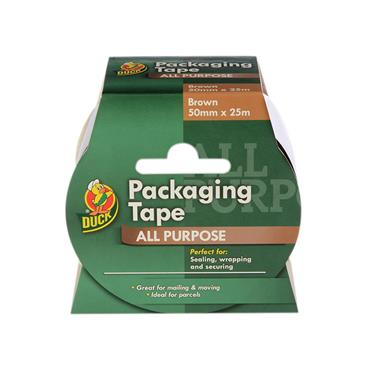 Duck TapeÂ® Packaging Tape 50mm x 25m Brown