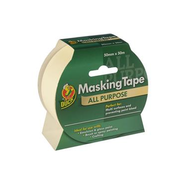 Duck TapeÂ® All-Purpose Masking Tape 50mm x 50m