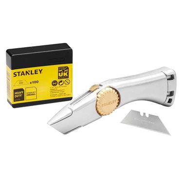 Retractable Blade Heavy-Duty Titan Trimming Knife & 100 Blades