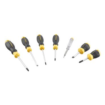 CUSHION GRIPâ„¢ Screwdriver Set, 6 Piece + Voltage Tester