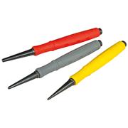 STANLEY NAIL PUNCH SET DYNAGRIP 5" (3 PC)