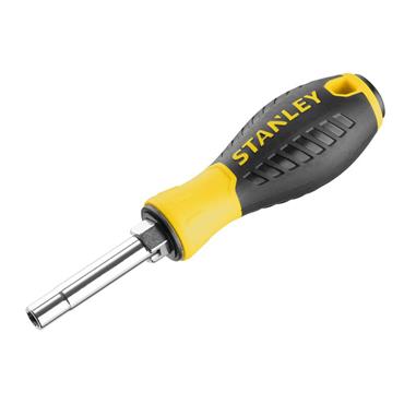 STANLEY SCREWDRIVER 6-WAY c/w BITS