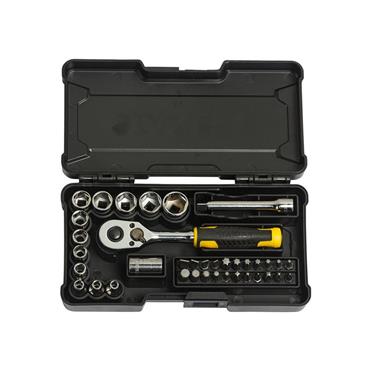 1/4in Compact Socket Set, 37 Piece