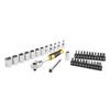 1/4in Compact Socket Set, 37 Piece