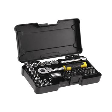 1/4in Compact Socket Set, 37 Piece