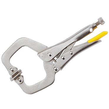 Locking C-Clamp with Swivel Tips 285mm