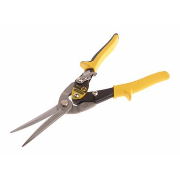 Yellow Long Aviation Snips Straight Cut 300mm (12in)