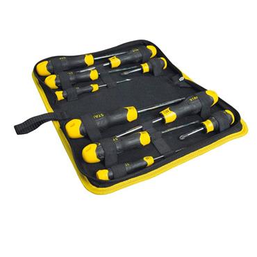 CUSHION GRIPâ„¢ Screwdriver Set in Wallet, 10 Piece