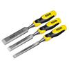 DYNAGRIPâ„¢ Bevel Edge Chisel with Strike Cap Set, 3 Piece