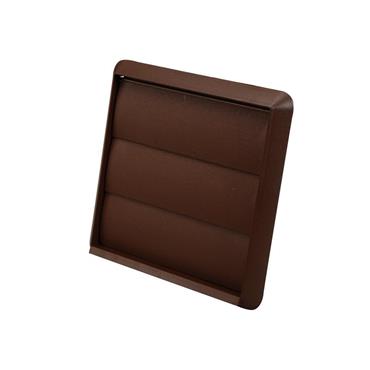 Terminal Flap Vent, Brown 100mm
