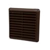 Louvred Terminal Vent, Brown 100mm