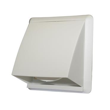 Cowled Terminal Vent, White