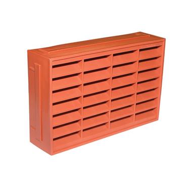 Louvred Airbrick Vent, Terracotta 9 x 6in