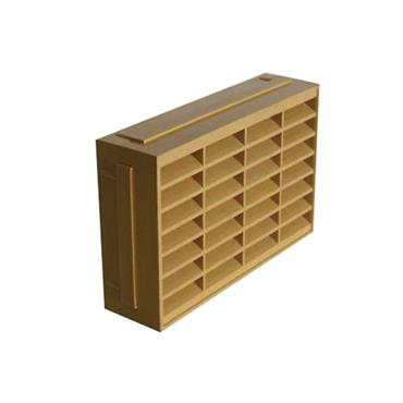 Louvred Airbrick Vent, Buff 9 x 6in