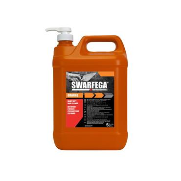 Orange Hand Cleaner Pump Bottle 5 litre