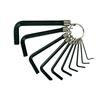 Metric Hexagon Key Set on Ring, 10 Piece