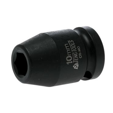Impact Socket Hexagon 6-Point 1/2in Drive 10mm