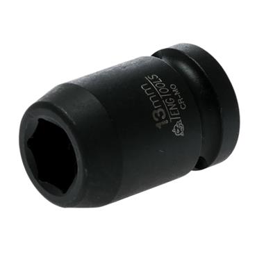 Impact Socket Hexagon 6-Point 1/2in Drive 13mm